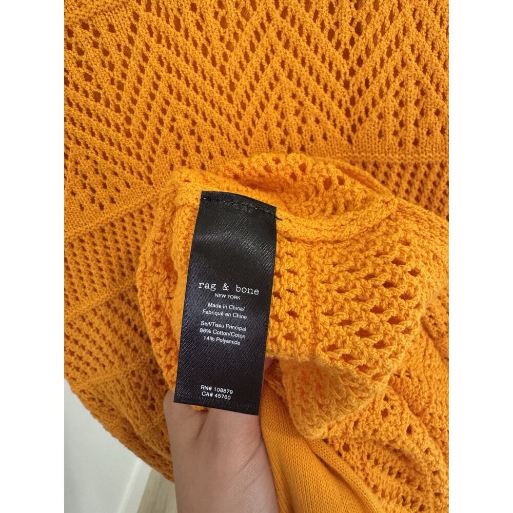 RAG & BONE Renee crocheted cotton-blend midi dress Size Small - Picture 4 of 7